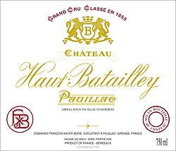 Chateau Haut Batailley 5eme Cru 1995