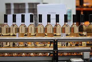 Produktion af vinflasker Minuty