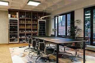 Blick in den Konferenzraum bei Lobenbergs