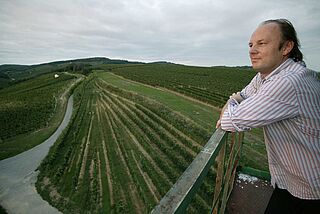 Roland Velich auf seinem Weingut Roland Velich auf seinem Weingut