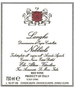 Langhe Nebbiolo 2018