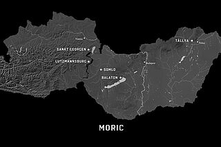 Karte von den Weingütern Moric's
