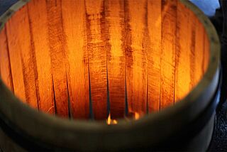 Toasting von Fässern bei Ridge