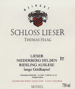 Niederberg Helden Riesling Trockenbeerenauslese (fruchtsüß) 2011