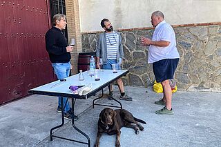 Heiner Lobenberg til vinsmagning på vingården Casa Castillo Heiner Lobenberg til vinsmagning på vingården Casa Castillo