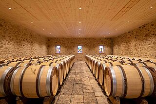 Weinkeller beim Weingut Cloisot