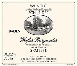 Weißer Burgunder R Auslese trocken 2011