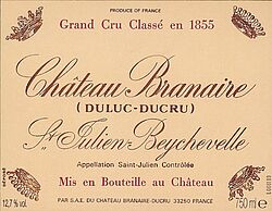 Chateau Branaire Ducru 4eme Cru 2003