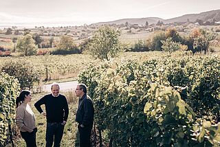 Vinbønderne Christmann og Kauffmann på deres vingård