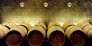 Vinkælder og vintønder på Soutard-vingården Vinkælder og vintønder på Soutard-vingården