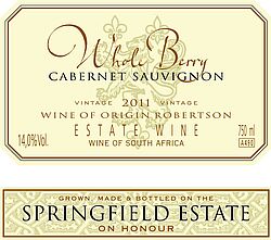 Whole Berry Cabernet Sauvignon 2014