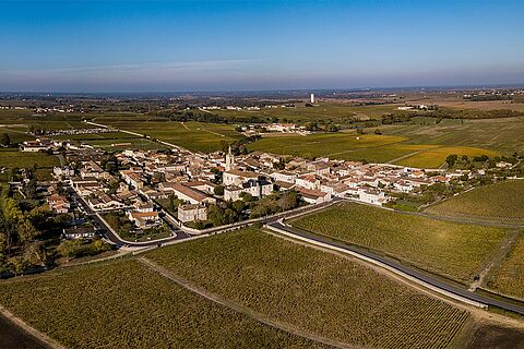 Region Saint Estephe von oben