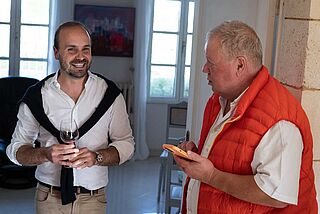 Heiner Lobenberg und Thomas Hervé von Moulin Haut-Laroque