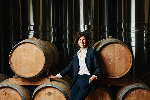 Die Winzerin vom Weingut Bruno Paillard