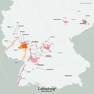 Weinkarte Deutschland