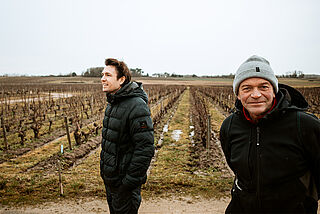 Unser Weinscout Elias Schlichting zu Besuch beim Winzer Corbillieres