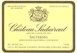 Chateau Suduiraut 1er Cru Classé (fruchtsüß) 2016