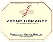 Flaschen Etikett Vosne Romanee