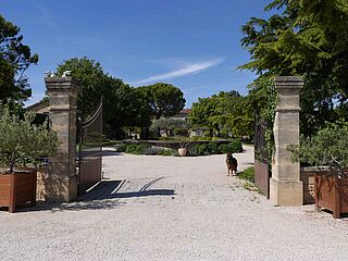 Tor zum Château de Beaucastel