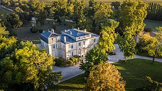 Das Chateau aus der Luft fotografiert