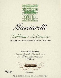 Trebbiano d'Abruzzo Gianni Masciarelli 2013
