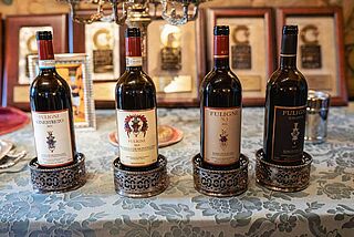 4 flasker vin fra Erdi Fuligni-vineriet