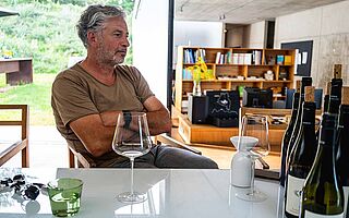 Weinverkostung bei dem Weingut Loimer