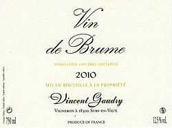 Sancerre Blanc Vin de Brume 2010