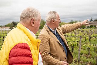 Unterwegs in den Weinbergen von Domeyne