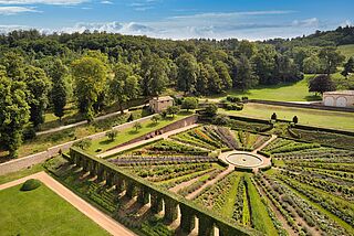 Das Weingut Chateau de la Chaize von oben