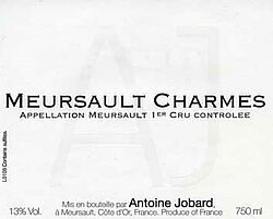 Meursault Charmes 1er Cru 2012