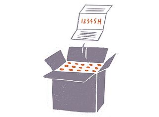 Find varenummeret på følgesedlen