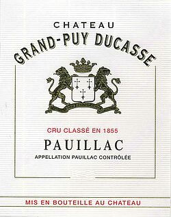 Chateau Grand Puy Ducasse 5eme Cru 2010