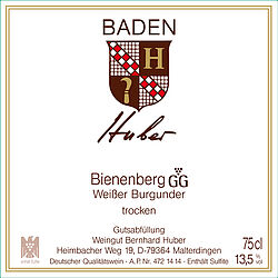 Weißer Burgunder Bienenberg Großes Gewächs 2012