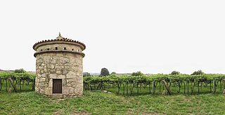 Stentårn på Zarate-vinmarken