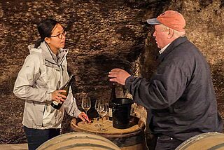 Heiner mit Kellermeisterin Jaeok Chu