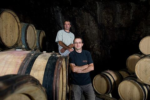 Domaine La Bouïssière Winzer im Keller