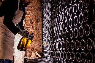 Weinlagerung im Weinkeller Philipponnat