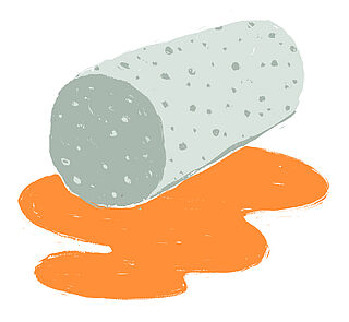 Illustration eines Weinkorkens zum Thema Korkschmecker