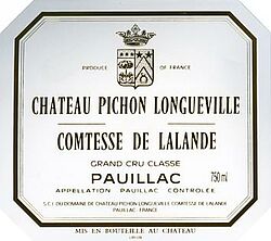 Chateau Pichon Longueville Comtesse de Lalande 2eme Cru 2008