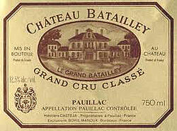 Chateau Batailley 5eme Cru 2018