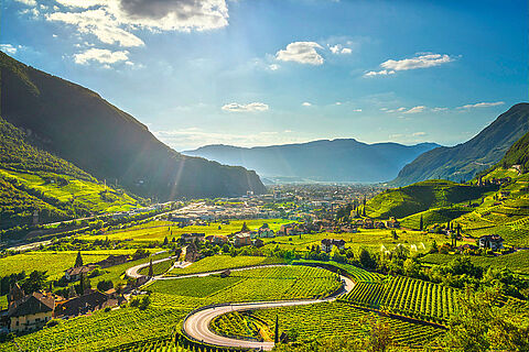 Die Landschaft von Trentino