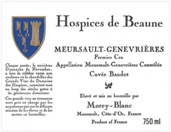 Morey-Blanc Meursault-Genevrières 1er Cru Cuvée Baudot - Hospices de Beaune 2016