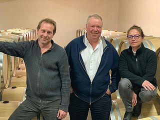 Mit Fréderic und Hélène Soual auf Chateau du Retout Mit Fréderic und Hélène Soual auf Chateau du Retout