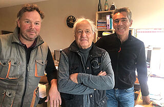 Paul Feraud, Andreas Lenzewöger und Didier Louvet