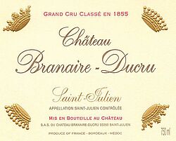 Chateau Branaire Ducru 4eme Cru 2014
