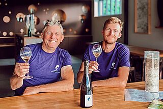 Weinverkostung bei Christophe Mignon