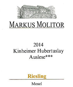 Riesling Kinheimer Hubertuslay Auslese *** Goldene Kapsel (fruchtsüß) 2014