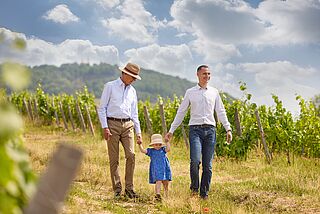 Der Winzer Chateau de la Chaize mit Familie