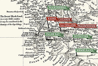 Karte von Südafrika